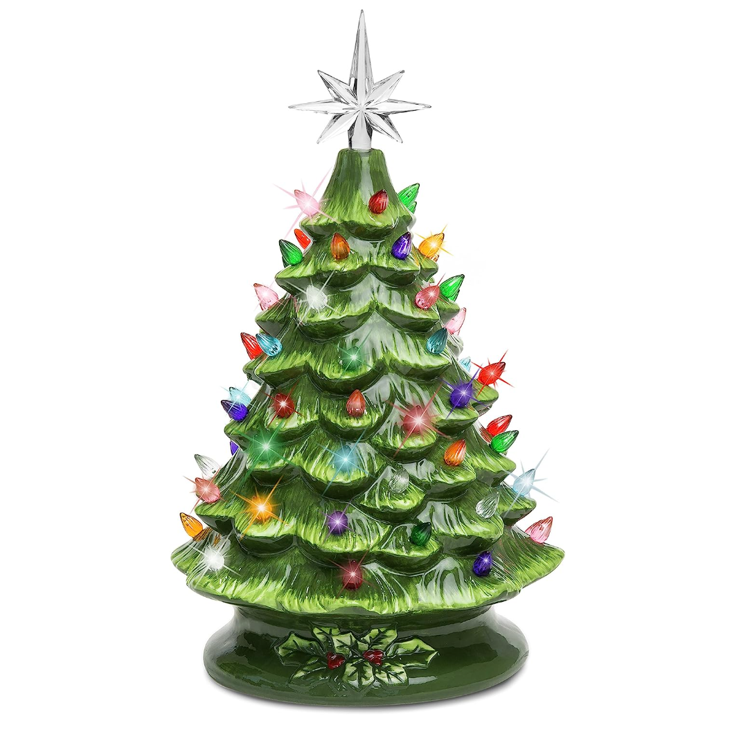 Last Day Buy 2 get 60% off💥Nostalgic Ceramic Christmas Tree with LED Lights