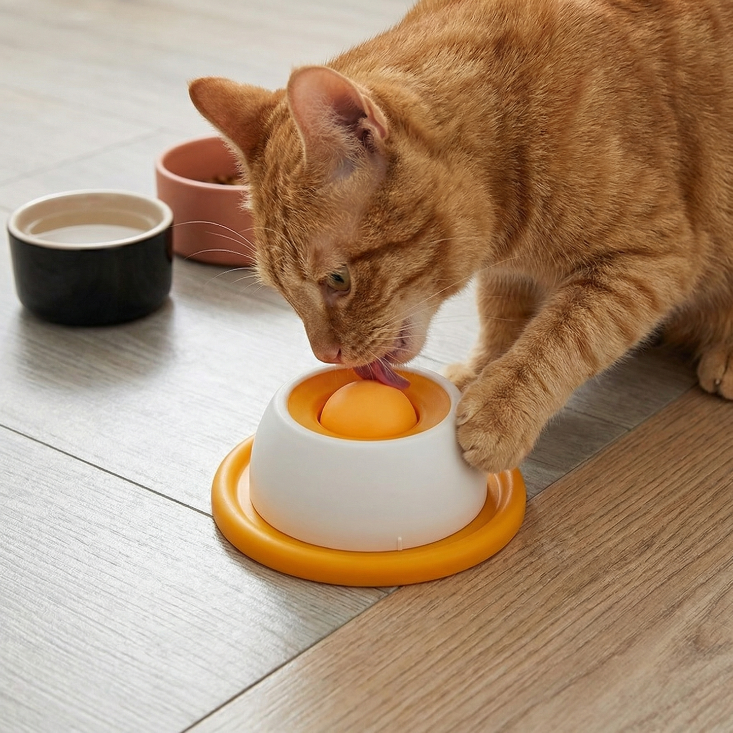 Interactive Licking Snack Plate – Slow Feeder for Cats