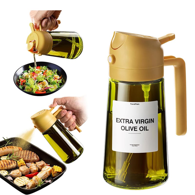 🎁Buy 2 get 60% off💕2 in 1 Glass Oil Sprayer & Dispenser🔥