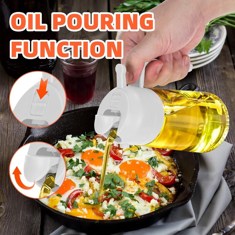 🎁Buy 2 get 60% off💕2 in 1 Glass Oil Sprayer & Dispenser🔥