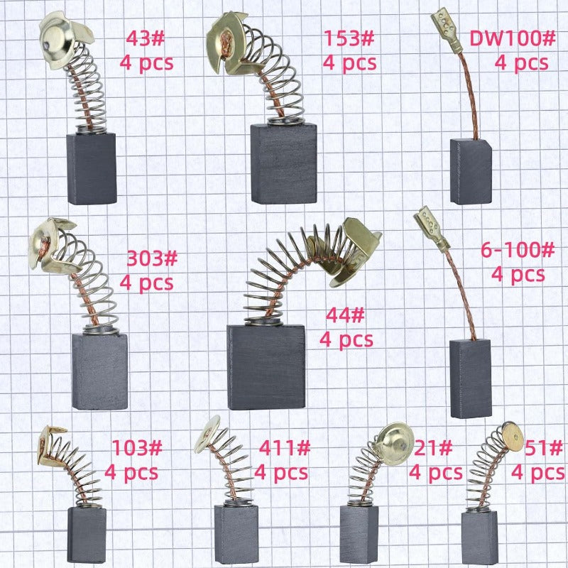 Universal Carbon Brush Set for Power Tools