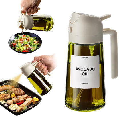 🎁Buy 2 get 60% off💕2 in 1 Glass Oil Sprayer & Dispenser🔥