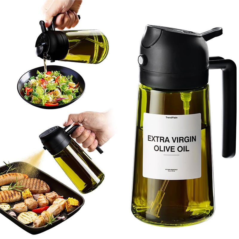 🎁Buy 2 get 60% off💕2 in 1 Glass Oil Sprayer & Dispenser🔥