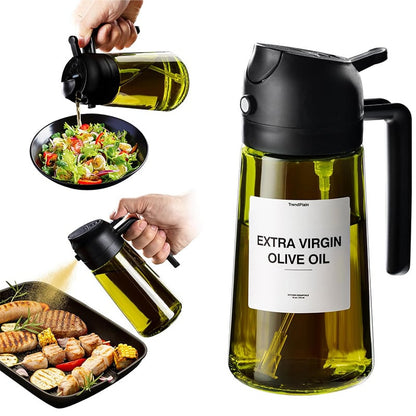 🎁Buy 2 get 60% off💕2 in 1 Glass Oil Sprayer & Dispenser🔥
