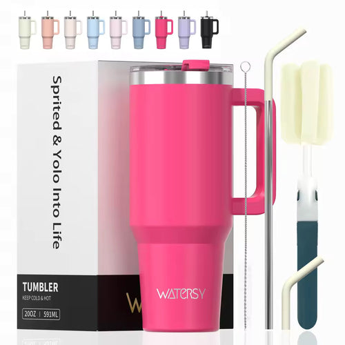 🔥Buy 2 get 60% off🌟Stainless Steel Insulated Cup 20/30/40oz Tumbler with Handle and Straw