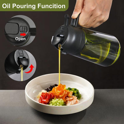 🎁Buy 2 get 60% off💕2 in 1 Glass Oil Sprayer & Dispenser🔥