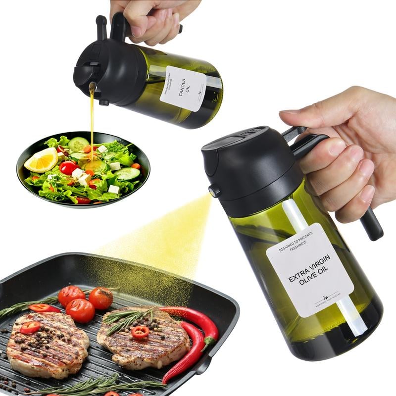 🎁Buy 2 get 60% off💕2 in 1 Glass Oil Sprayer & Dispenser🔥