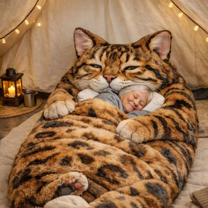 🔥Hot Sale 49% off🌟🐱 Fluffy cat sleeping bagy💤